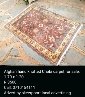 Afghan knotted Chobi carpet for sale