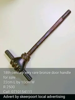 18th century very rare bronze door handle for sale