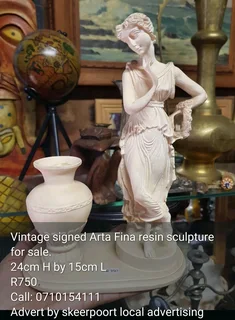 Vintage signed Arta Fina sculpture for sale