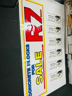 Banner signage poster stickers magnets