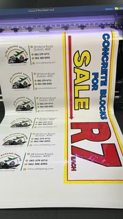 Flyers business cards banners sign boards vehicle magnets