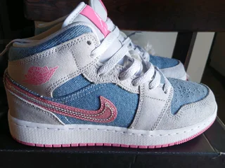 Pink and Demin Jordan