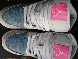 Pink and Demin Jordan 1