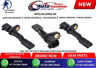 Jeep Left Or Right Rear Abs Speed Sensor 52125003aa