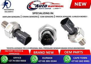 Toyota Avensis T25 2.0 Original Rail Pressure Sensor 89458-22010 8945822010