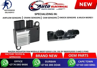 Mazda Radiator Fan Module 89257-12010 L33l 151 5y 8925712020 2 And 3 Pins