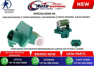 Ford Mazda Fan Resistor 98fb9a819ba/aa 1364715 V25-79-0031 1 133260