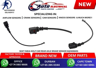 Seat Fabia Golf Car Rear Axle Brake Sensor 6q0698451