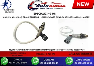Toyota Yaris Vits 1.0 Denso Direct Fit Front Oxygen Sensor 89465-52800 0258050174