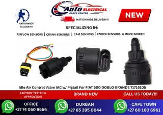 Idle Air Control Valve Iac W/ Pigtail For Fiat 500 Doblo Grande 71718105