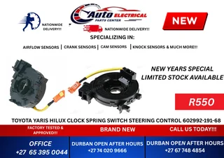 Toyota Yaris Hilux Clock Spring Switch Steering Control 602992-191-68
