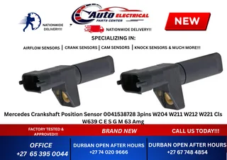 Mercedes Crankshaft Position Sensor 0041538728 3pins W204 W211 W212 W221 Cls W639 C E S G M 63 Amg