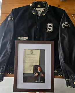 Limted Edition Dricus Du Plessis Stillknocks And Still Legends Bomber Black Jacket.