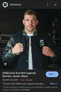 Limted Edition Dricus Du Plessis Stillknocks And Still Legends Bomber Black Jacket.