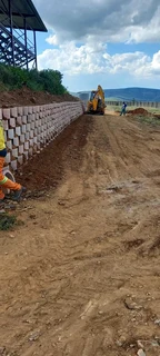 Retainer Wall and Concrete installation