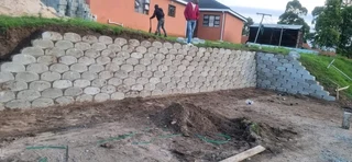 Retainer Wall and Concrete installation