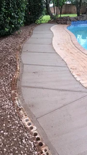 Retainer Wall and Concrete installation