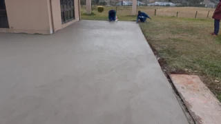 Concrete driveway