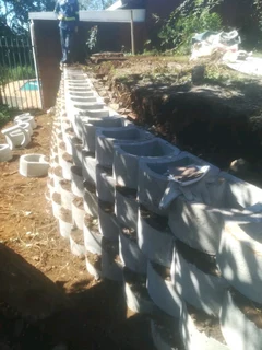 Retainer Wall installation