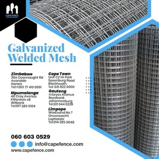 Galvanised welded mesh 50mm x 50mm, For sale