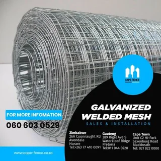 Welded mesh 50mmx50mm x 2.5mm available