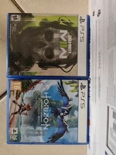 PS5 Slim with 2 controllers and 2 Games