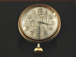 Doxa Brevet 33236, 8 Days Antique Pocket Watch,Used on Racing Cars and Aircraft C 1908, Serviced