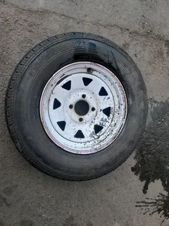 Clean 13" Trailer wheel