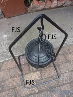FJS  BRAAI  EQUIPMENT, TOOLS, POTJIE STAND, BRAAI GRIDS, GRID STANDS, SMOKER BASKETS, BOMAS, PANS,