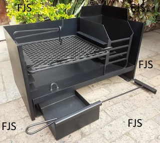 Custom  Fjs  Braai Inserts 1, Pans, Ember Makers, Grids, Doors, Bomas, Grid &amp; Potjie Stands,