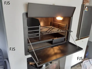 CUSTOM  FJS  BRAAI INSERTS, PANS, EMBER MAKERS, GRIDS, DOORS, BOMAS, GRID &amp; POTJIE STANDS