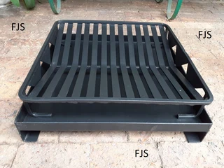 CUSTOM  FJS  FIRE PLACE SETS 2, GRATES, ASH PANS, FIRE BASKETS, BOMAS