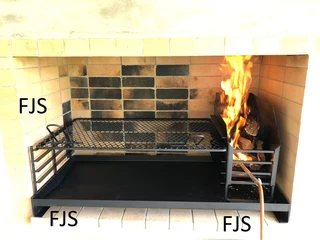 Custom  Fjs  Braai Inserts, Pans, Ember Makers, Grids, Doors, Bomas, Grid &amp; Potjie Stands