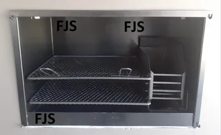CUSTOM  FJS  BRAAI INSERTS 5, PANS, EMBER MAKERS, GRIDS, DOORS, BOMAS, GRID &amp; POTJIE STANDS