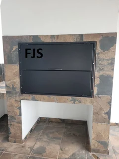 CUSTOM  FJS  BRAAI DOORS 2, BRAAI CLOSURES,  BUILT IN BRAAI DOOR REPLACEMENTS