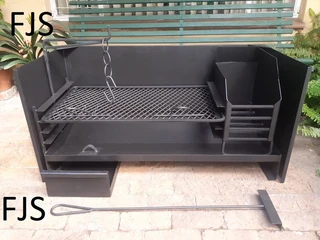 Custom  Fjs  Braai Inserts , Pans, Ember Makers, Grids, Doors, Bomas, Grid &amp; Potjie Stands