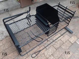 Custom  Fjs  Braai Inserts , Pans, Ember Makers, Grids, Doors, Bomas, Grid &amp; Potjie Stands, Buil