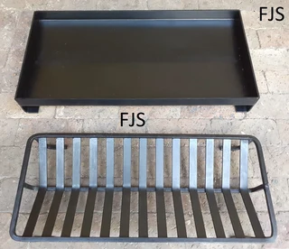 Custom  Fjs  Fire Place Sets 1, Grates, Ash Pans, Fire Baskets, Bomas