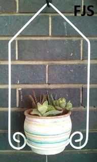 CUSTOM  FJS  STEEL MACRAME, POT HANGERS, PLANTER BASKETS, GLOBES, POT HOLDERS, PLANT HOLDERS