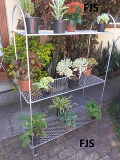 CUSTOM  FJS  PLANT STANDS 1, POT STANDS, TIER  STANDS, PLANT SHELVES, POT SHELVES, MESH STANDS