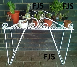 CUSTOM  FJS  PLANT STANDS, POT STANDS, TIER  STANDS, PLANT SHELVES, POT SHELVES, MESH STANDS