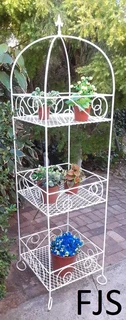 CUSTOM  FJS  PLANT STANDS, POT STANDS, TIER  STANDS, PLANT SHELVES, POT SHELVES, MESH STANDS