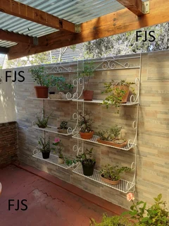 GARDEN  FJS  STEELWORKS - STANDS, SHELVES, BRACKETS, DECOR, POT HOLDERS, GLOBES