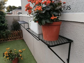 CUSTOM  FJS  WALL  PLANT SHELVES,  HOOK-OVER OR MOUNTED, PLANTER BOX BRACKETS, POT PLANT HOLDERS