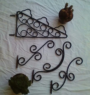 CUSTOM  FJS  WALL  PLANT SHELVES, HOOK-OVER OR MOUNTED, PLANTER BOX BRACKETS, POT PLANT HOLDERS