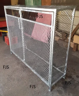 CUSTOM  FJS  GAS CLINDER CAGES, TOOL BOXES, SECURITY CAGES, LOCK BOXES, TAP LOCKS, STOR