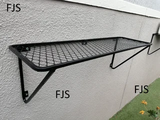 CUSTOM  FJS  STORAGE STANDS FOR GARAGE, GARDEN AND HOME, TIMBER BEAM TRESTLES, STEEL SHEL