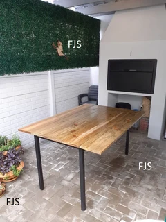 CUSTOM  FJS  TIMBER AND GALVANISED STEEL TABLES