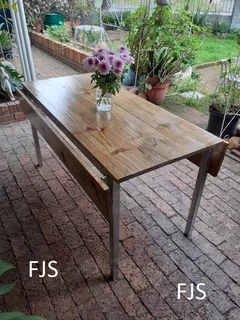 CUSTOM  FJS  TIMBER AND GALVANISED STEEL TABLES