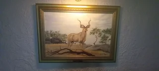 Kudu bull oil painting - original